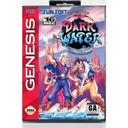 Pirates Of Dark Water 16bit MD Game Card For Sega Mega Drive/ Genesis with Retail Box