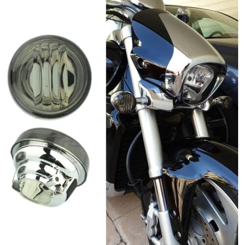 Smoke LED Light Cover Lens Motorcycles Turn Signal Lense For Suzuki Boulevard M50 C50 VL800 C90 1500 M109R C109R