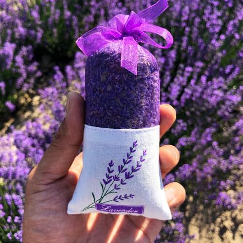 Natural Lavender Bud Dry Flower Sachet Bag Car Room Aromatic Air Refresh Desiccant Home Fragrance Sachets Moth &Mildew