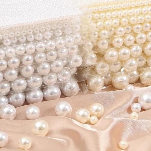 2-18mm non-porous round loose beads plastic acrylic ABS imitation pearl counter display bead craft jewelry making DIY