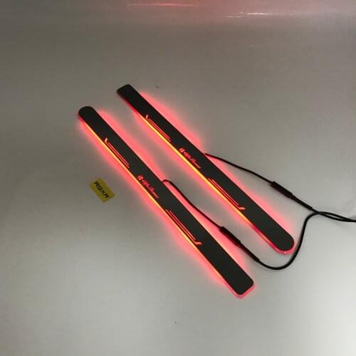 EOsuns Led moving light scuff pedal for alfa romeo 159 daynamic door sill welcome pedal mouldings pedal