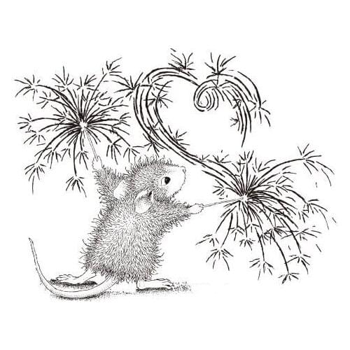 Mouse Transparent Clear Silicone Stamp/Seal for DIY scrapbooking/photo album Decorative clear stamp B0095