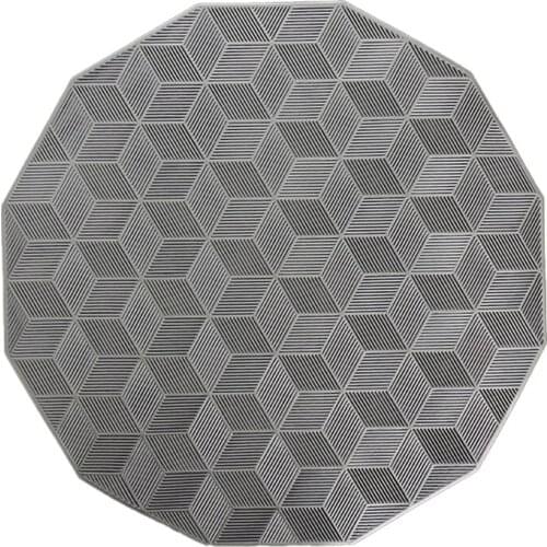 Placemat for Dining Table 6-Piece Set of Hollow Square Pattern Table Mat for Table Decoration Wedding
