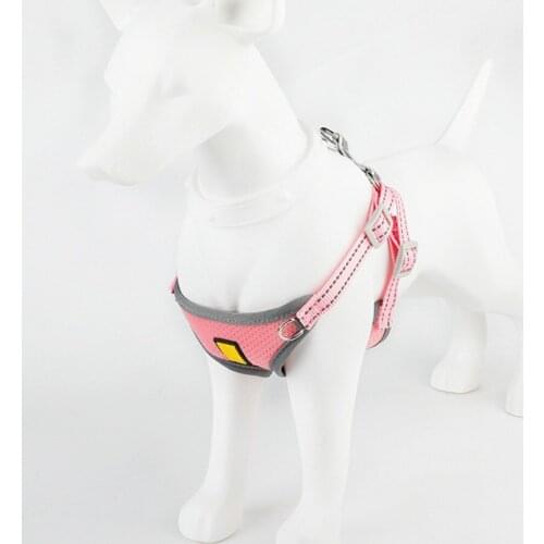 A Reflective Dog Harness With Leash Set Breathable Adjustable Pet Harness Accesorios For Chihuahua Small Large Dog Harness Vest