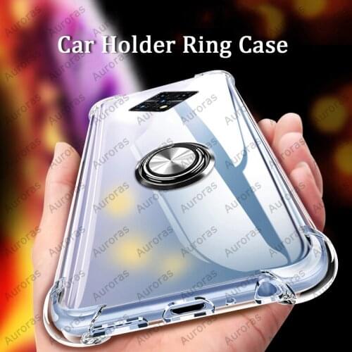 Auroras For Infinix Zero 8 Case Full Protection Soft Airbag Silicone Cover For Infinix Zero 8i Ring Holder Case