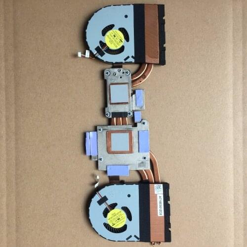 Brand new original laptop heatsink fans For DELL alienware 15E R1 /w3 copper tubes thermal and 2 Fans module 105w