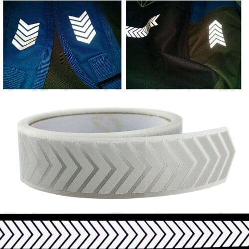 25mm x 1 Meter High Visibility Safely Silver Reflective DIY Tape Iron On Fabric Clothes Heat Transfer Vinyl Film M21