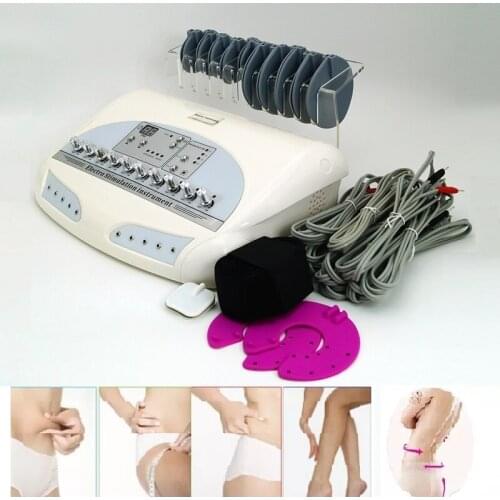 Top sale Meridian Massage Electronic Muscle Stimulator Physiotherapy equipment ems micro current 10 patch beauty instrument