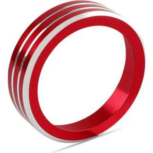 2pcs AC Climate Control Knob Ring Covers For Nissan Rogue X-Trail 2014-2018 Waterproof Universal Accessories