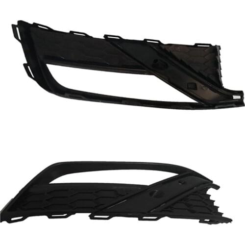 2PCS Front Bumper Fog Light Lamp Grille Grill Cover Replacement For-POLO 2014-2018, 6RG853665K,6RG853666G,with Holes