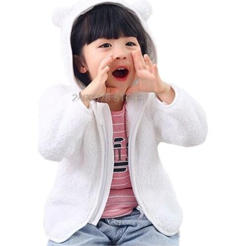 2020 Thick Warm jacket for boy Childrens Flannel Clothing hooded jacket for girls Newborn Clothes Coat Baby girl Clothes 0-6Y