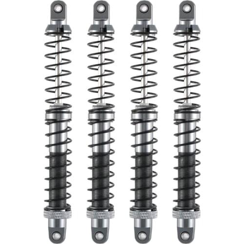 4PCS 1/10 RC Crawler Metal Shocks Gray 70mm 80mm 90mm 100mm 110mm 120mm For SCX10 Wraith RR10 TRX4 TRX6 ABSiMA Sherpa