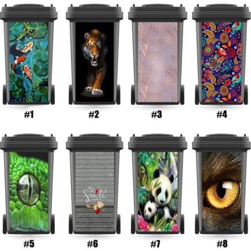 Abstract DIY Rubbish Bin Sticker Wallpaper Mural Wall Stickers Home Decor Kitchen Accessorry Decals Renew Sticker Festival Gift