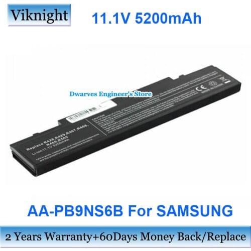11.1V 5200mAh AA-PB9NS6B Laptop Battery AA-PB9NC6B AA-PL9NC6W AA-PB9NC6W For SAMSUNG R468 X360 P560 Q210 Q320 R460 R610 R710