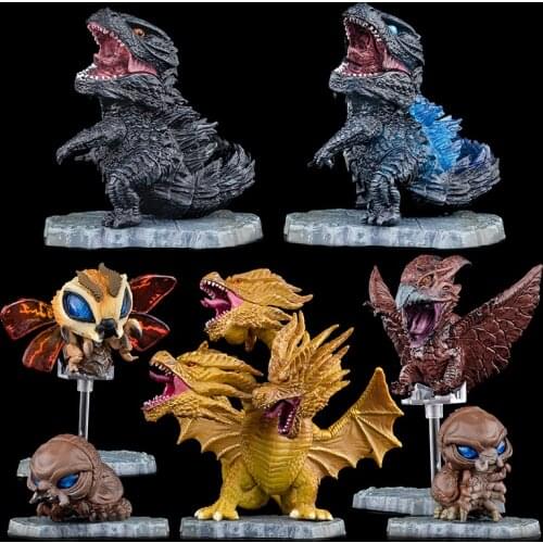 Blind Box Godzillas Q Version King Ghidorah Mothra Rodan Hand Office Doll Model Desktop Car Decoration Gift