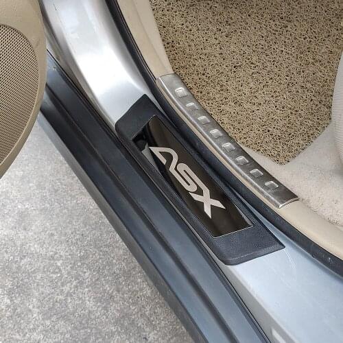 For Mitsubishi Asx Car Styling Accessories Door Sill Scuff Plate Protector Guard Auto Sticker 2021 2022 2015 2016 2017 2018 2019