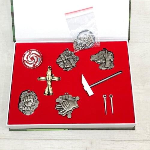 Anime Jujutsu Kaisen Itadori Yuji Fushiguro Megumi Gojo Satoru figure Penant Key Chain Necklace brooch Eye Mask Blindfold Gift