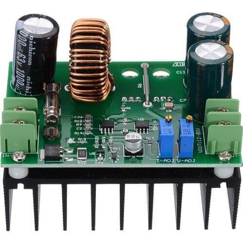 DC-DC Step Up Boost Converter Power Module Adjustable Boost Converter Adjustable Voltage Board 15A 12V-60V to 10A 12V-80V
