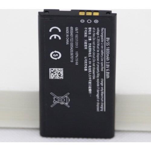For Nokia X2 X2D X2DS RM-1013 1800mAh BV-5S Mobile Phone Internal Replacement Li-ion Battery