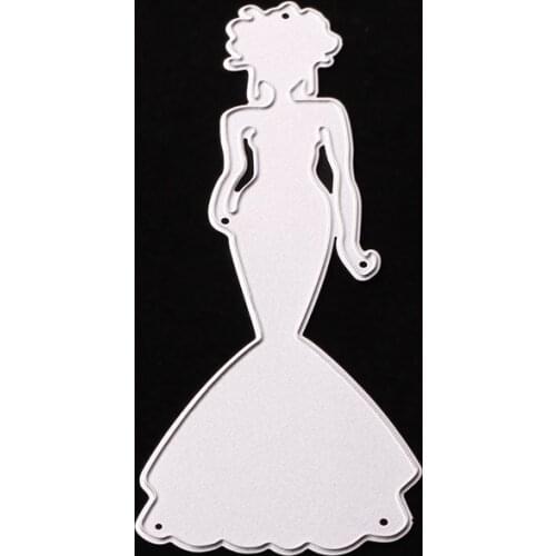 Metal lady paper die cutting dies for Scrapbooking/DIY Easter wedding Halloween Easter card