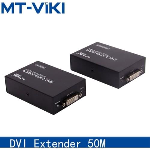 MT-VIKI DVI Extender 1080p HD Cable Extension Amplifier Single cable Cat5e/6 cable extension 50M MT-DV50