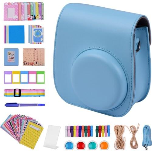 12-in-1 Instant Camera Accessories Bundle Kit for Fujifilm Instax Mini 11 Including Camera Bag/Camera Strap/Photo Album
