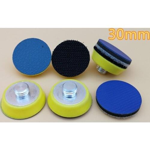 NEW 2Pcs M10 OD30mm Rubber surface Polishing Disc Autohesion Polishing pad FOR Angle grinder