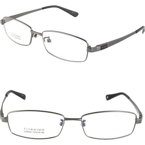 Agstum Womens Mens Pure Titanium Multi Colour Half Rimless Business Glasses Frame Prescription Eyeglasses Clear Lens