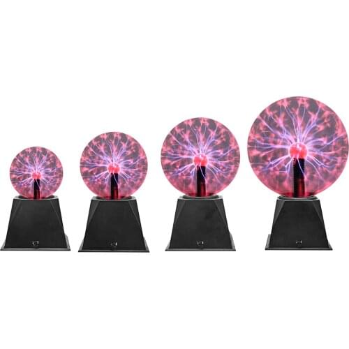 Plasma Ball Lamp Touch Sound Sensitive Interactive Nebula Sphere Light Nebula Sphere Globe Orb Light with Adapter Decorations