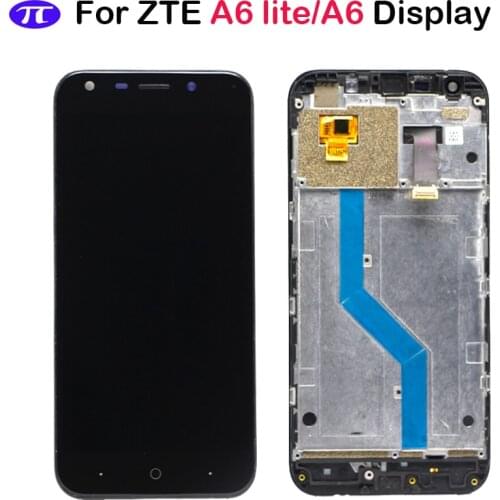 With frame For ZTE Blade A6 A6 lite LCD Display Touch Screen Digitizer Assembly For ZTE Blade A6 A0620 A0621 A0622 Lcd
