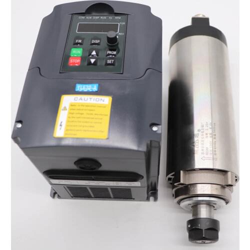 2.2KW ER20 CNC air cooling spindle 80mm spindle clamp 2.2KW VFD