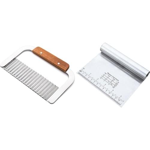 Durable Stainless Steel Pizza Dough Scraper Cutter Fondant Cake Baking Pastry Spatulas Cutters Kitchen Tool Accessories New