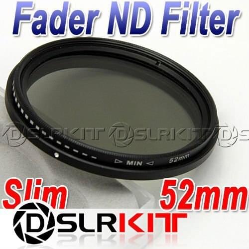 Slim 52mm Fader 52 ND Filter Neutral Density ND2 to ND400