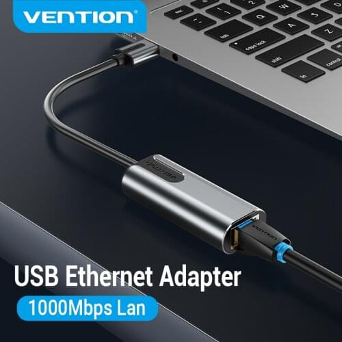 Vention USB Ethernet Adapter USB 3.0 to RJ45 HUB for TV Laptop Nintend Switch Set-top box Patch Adapter Lan Network Card USB