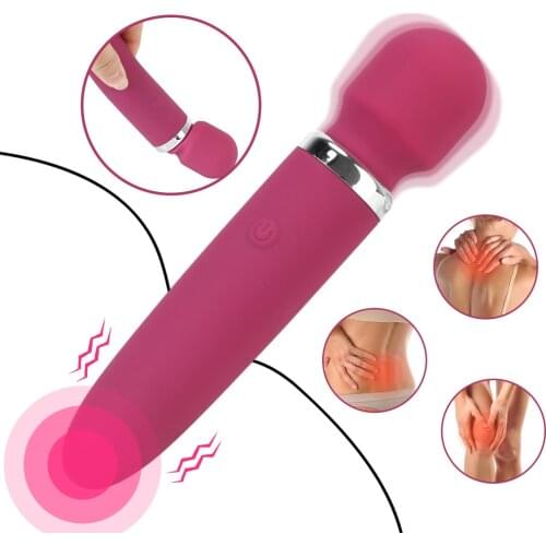 Magic Wand Vibrators Sex Toy for Women USB Charging Dildos 8 Modes Vibrator Erotic Nipple Clitoris Stimulator Female Masturbator