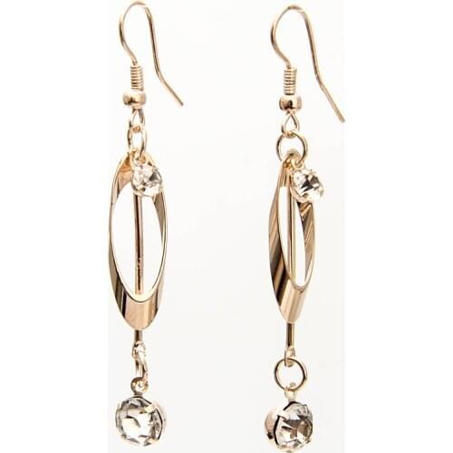 ISINYEE Fashion Crystal Dangle Earrings For Women Girls Brincos Gold Hanging Earring Brincos 2018 Long Statement Jewelry