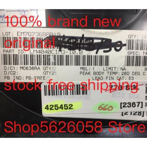 LM4040CIM3-10.0 SOT23-3 100% new original freeshipping STOCK 50PCS-3000PCS/LOT