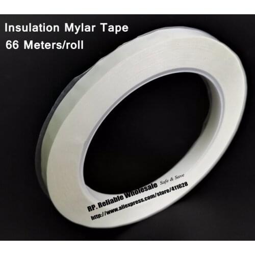 35mm*66M Single Side Glued Insulated Mylar Tape for transformers, Fasten, White