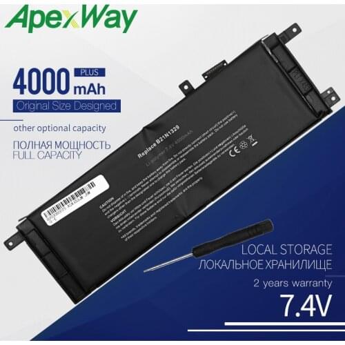 ApexWay 7.4V 4000mAh B21N1329 battery for Asus D553M F453 F453MA F553M P553 P553MA X453 X453MA X553 X553M X553B X553MA X403M
