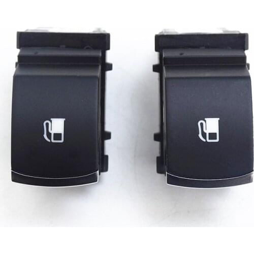 2 Pcs Car Chrome Fuel Tank Door Control Release Switch Buttons Fit for VW Jetta Golf MK5 Rabbit Touran 1KD959833 1KD 959 833