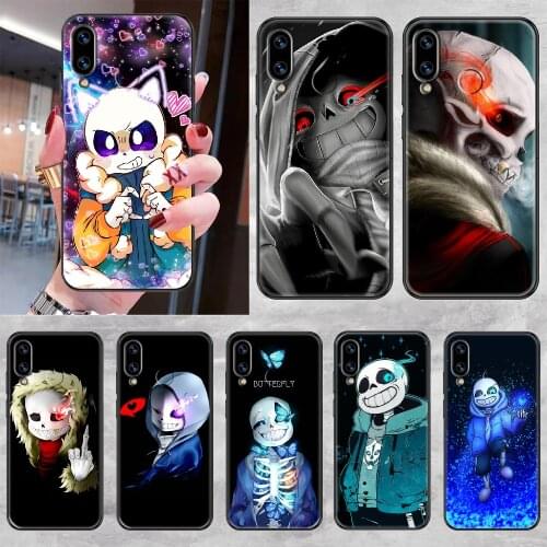 Game undertale sans Phone case For Huawei Honor 6 7 8 9 10 10i 20 A C X Lite Pro Play black 3D Etui fashion bumper art shell