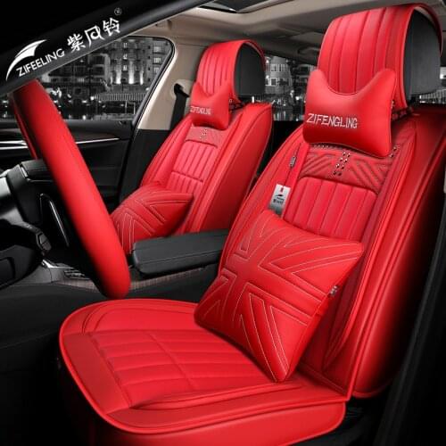 Top leather Car Seat Covers car-styling Car Seat Cushions Car pad,auto seat cushions For Ford Edge Mondeo Ecosport Focus Fiesta