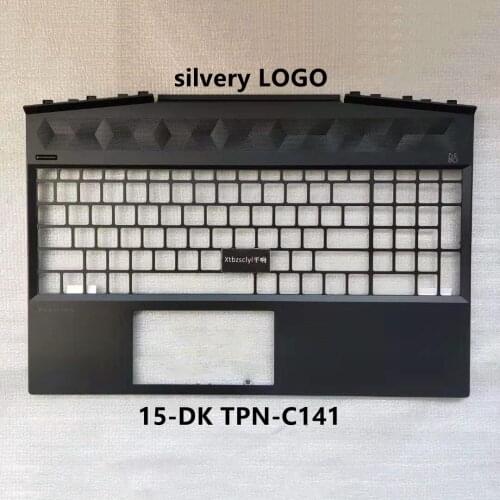 New For HP 15-DK Tpn-C141 Upper Shell Top Case Silver Printing Keyboard cover AP2K8000310