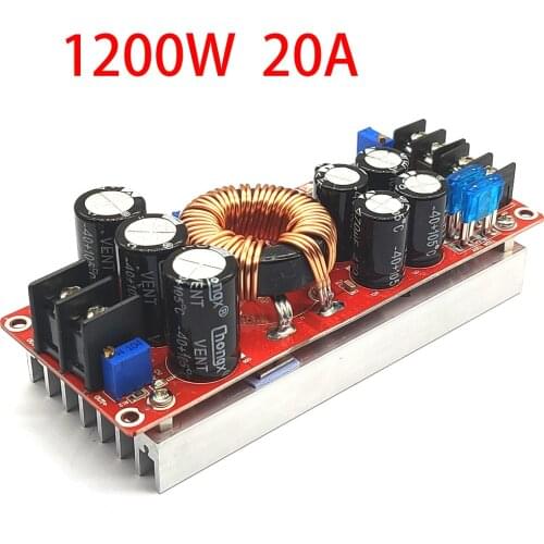 DC 1200W 20A Step-Up Boost Constant Current Module Variable Voltage Power Supply IN 8-60V Step Up Module