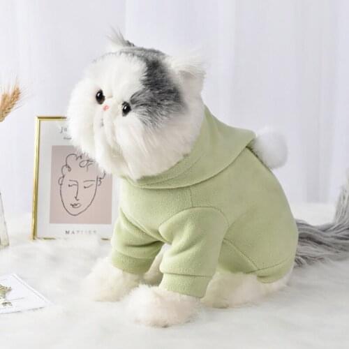 Pet Cat Hoodies Casual Dog Sweatshirt for Small Medium Big Cat Dog Autumn Winter Soft Comfort Velvet Hooded Jacket Plus Size XXL