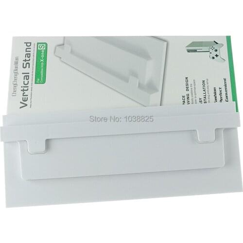 Vertical Stand Dock Cooling Mount Bracket Base Support for Xbox ONE Slim Xbox One S ones Game Console Cradle Holder, White Black