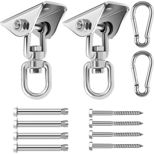 Stainless Steel Hanging Plate Swing Hook Sandbag Hanging Chair Fixing Buckle Yoga Hammock Chair Fixing Plate Yoga Accessories U3