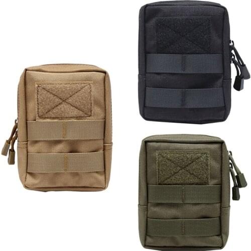 1000D Outdoor Military Tactical Waist Bag Multifunctional EDC Molle Tool Zipper Waist Pack Accessory Durable Belt Pouch