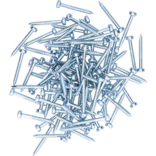 100Pcs Fine Thread Screws Carbon Steel Metal Cylindrical Self Tapping Drilling Screws Assortment Kit Fastener Accessories