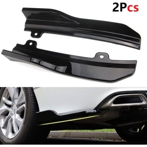 2PCS Bright Black/Matt Black For Honda Accord 2018 Car Rear Bumper Lip Winglets Side Skirt Splitters Spoiler Lip Side Wing Trim